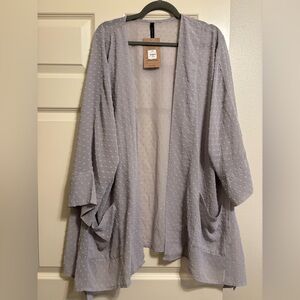 NWT Match Point Sheer Duster Jacket Kimono